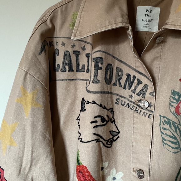 WE THE FREE By Free People | Doodled Graphic Jacket - Picture 6 of 12